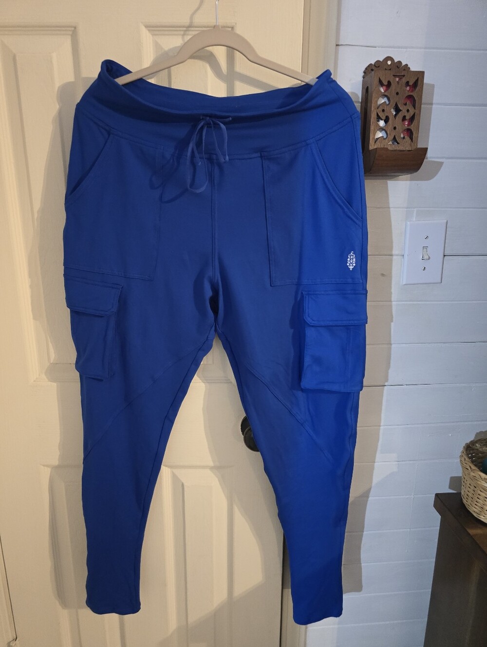 Women’s Blue Cargo Jogger Pants